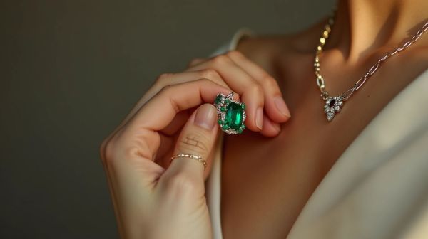 L'élégance intemporelle d'un collier émeraude sur mesure